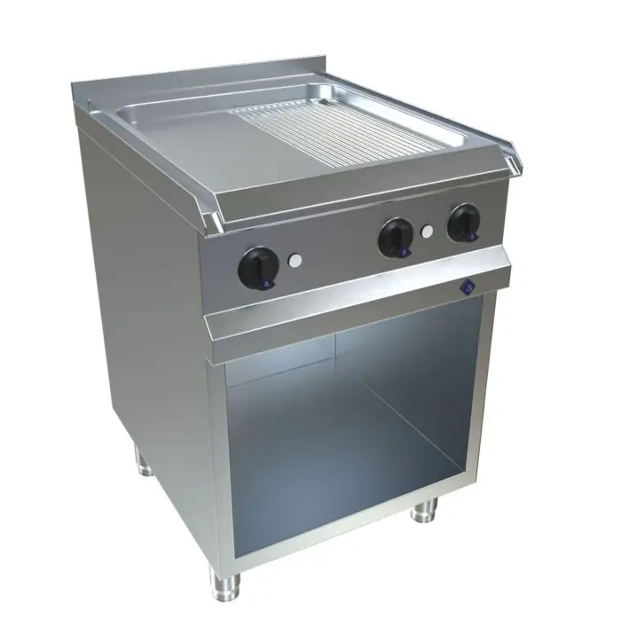 MKN Optima 700 Elektro Griddleplatte 600 MaxPower halb geriffelt Must-Have