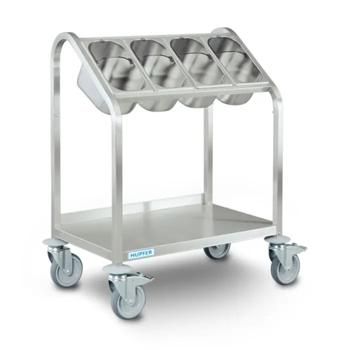 Kostenloser Versand HUPFER Besteck- und Tablettwagen BTW \\/ 4 x GN-900