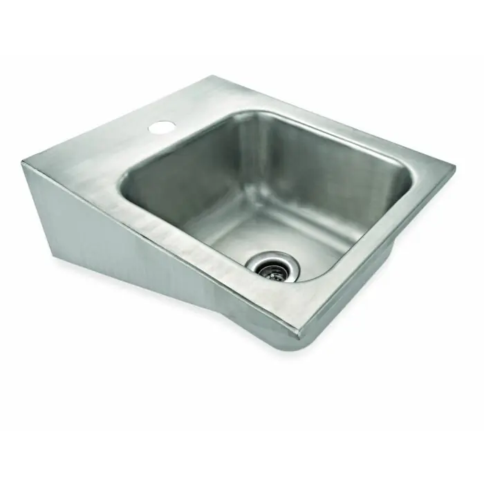 Kostenloser Versand WAS Handwaschbecken zur Wandmontage 42 x 32,5 x 16,5 cm Chromnickelstahl