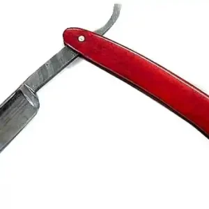 Premium BALBACH Damast Rasiermesser roter Knochen