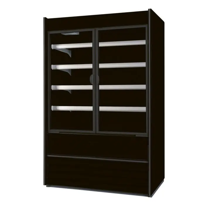 NordCap Wandkühlregal ALASKA 100 SLIM ENERGY DR BLACK Direktkauf