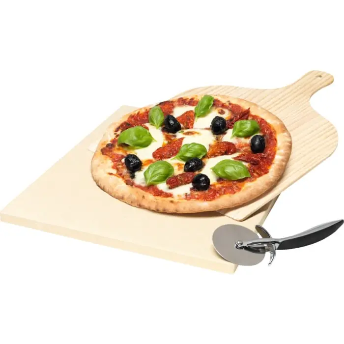 Angebot Pizza Set - Professioneller Pizzastein für den Backofen