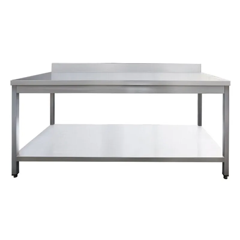 Aktuell ECO Arbeitstische 600 mit Aufkantung mit Bodenregal – 600 x 600 x 850 mm