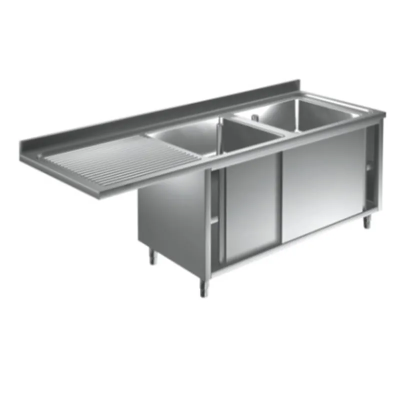 Preisknaller Doppel Spülschrankcenter ECO mit Schiebetür und (Ablage links) – 2000 x 700 x 900 mm