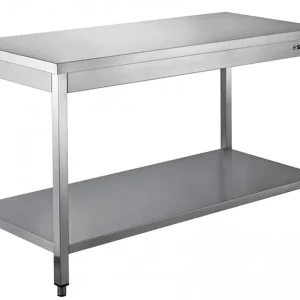 Abverkauf Edelstahltisch zerl. Unterblatt – B 1200 x T 600mm