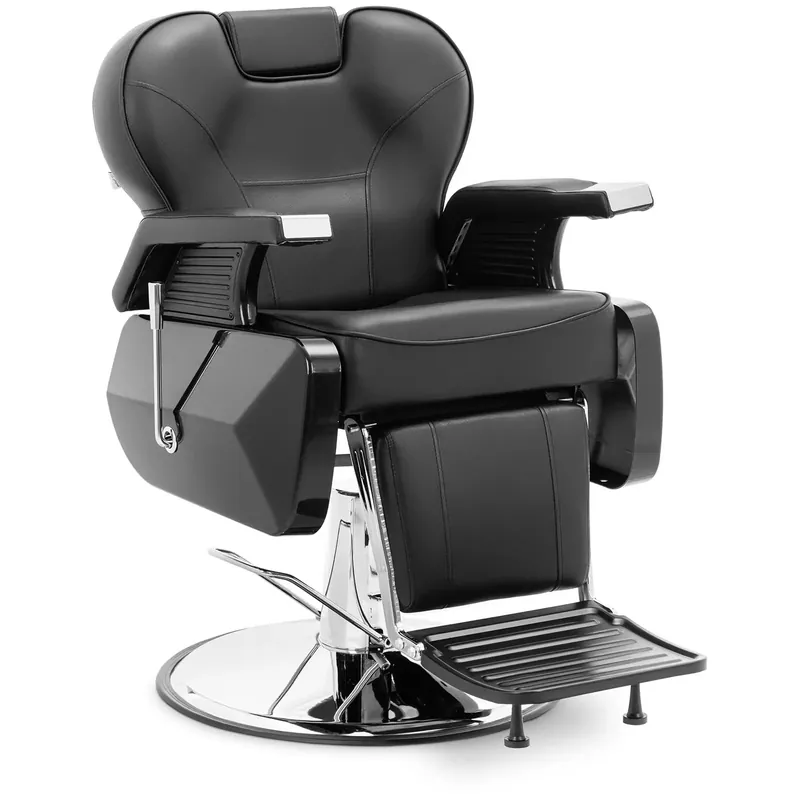 Friseurstuhl mit Fußstütze – 57 – 69 cm – 150 kg – Schwarz Kostenloser Versand