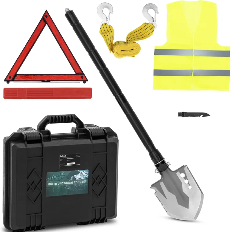 Markenprodukt Survival-Spaten – 11 Funktionen + Koffer